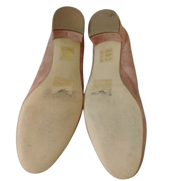 J. Crew Tan Suede Ballet Flat Block Heel Loafers Women's Size 6 - Picture 8 of 10